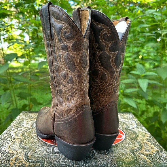 Laredo Cowboy Boots Women's Size 8M Maddie Round Toe Cowboy Boots Western - Picture 7 of 16